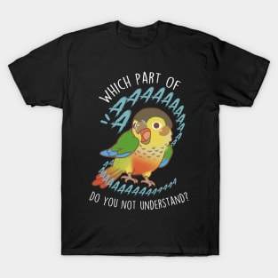 Yellow-sided Green-cheeked Conure Parrot Aaaa T-Shirt